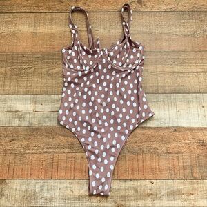 Abercrombie & Fitch Polka Dot One-Piece Swimsuit